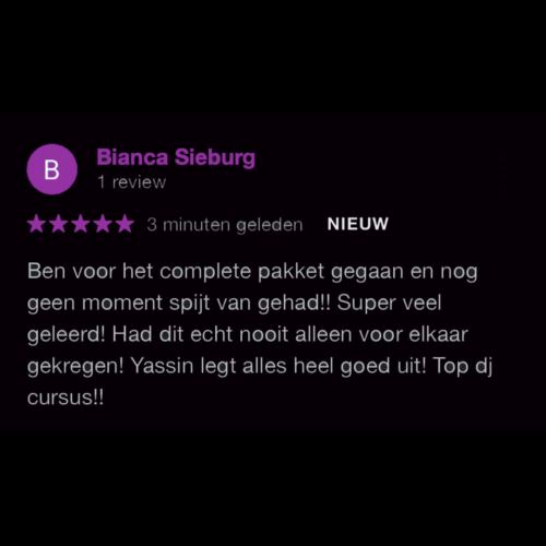 Review DJ opleiding