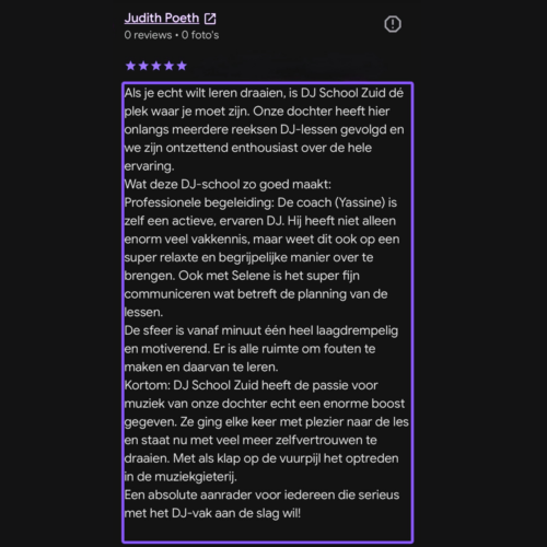 Review DJ opleiding